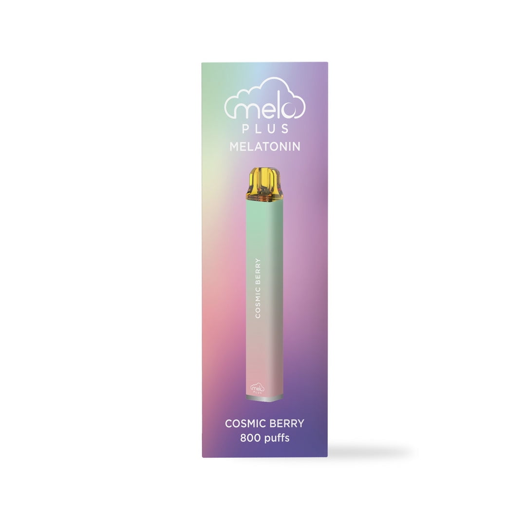 MELO Plus Melatonin Diffuser, Cosmic Berry - 800 puffs | 0% Nicotine, Vegan, Sugar-Free, Gluten-Free Aromatherapy