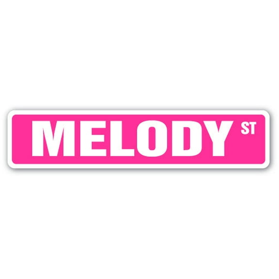 MELODY Street Sign Childrens Name Room Sign | Indoor/Outdoor |  36" Wide