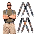 thumbnail image 1 of MELOTOUGH 2 Pcs Mens Suspenders Heavy Duty Clips Suspender Fully Elastic 2 Inch Wide Work Suspenders for Jeans, 1 of 7