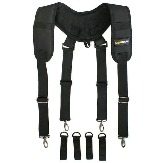 MELOTOUGH Basics Tool Belt Suspender Durable Construction Suspender for Men with Suspender loop (4 Point hook Support)