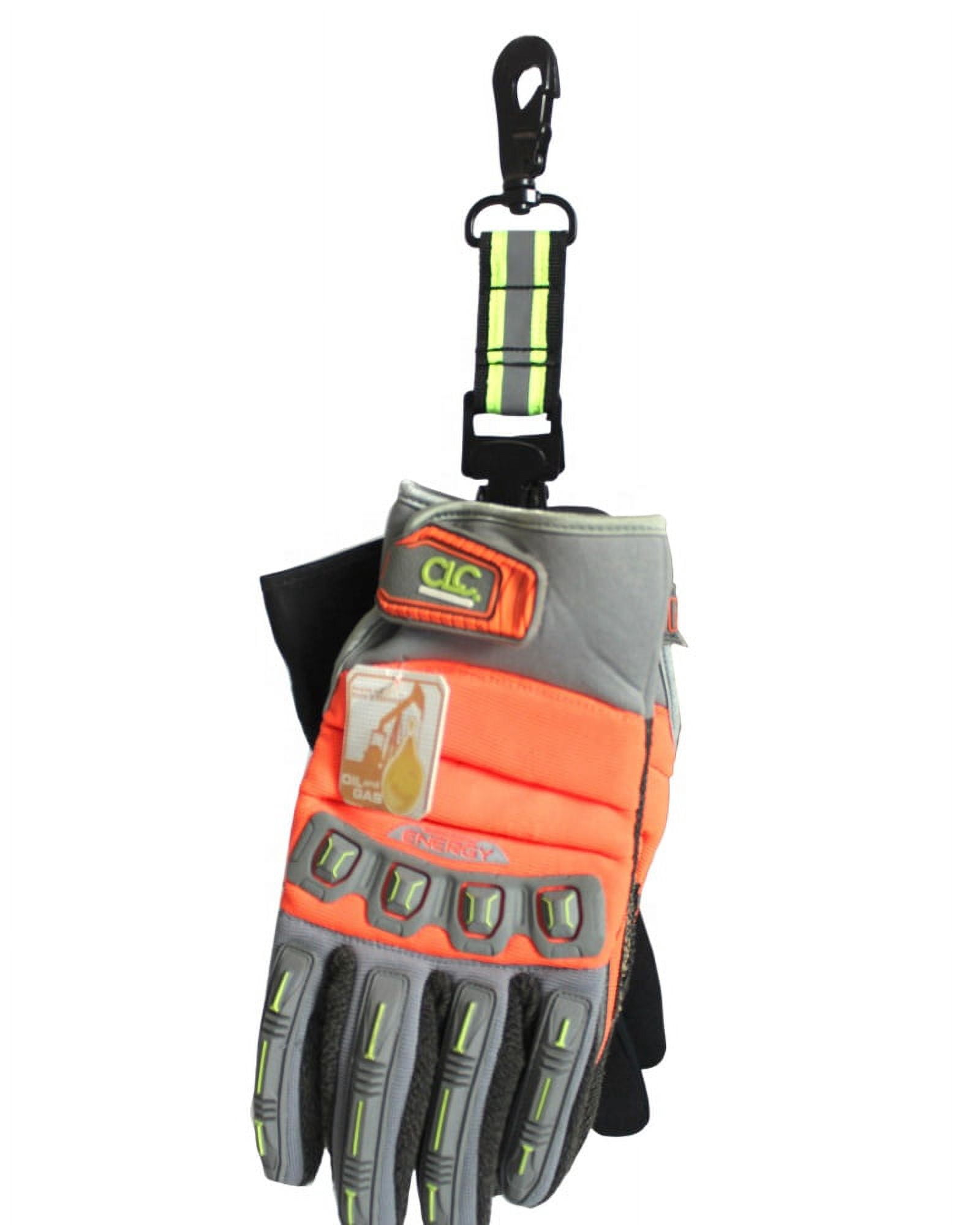 MELOTOUGH Firefighter Glove Strap – Heavy Duty Nylon Glove Holder With Swivel Snap Hook, Reflective Hi-Viz Trim, Adjustable Quick-Release Buckle