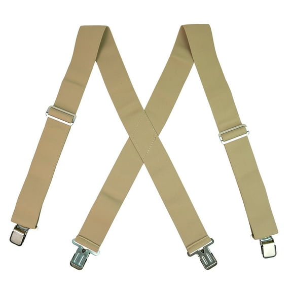 MELOTOUGH Fully Elastic 2 inch Wide X back Heavy Duty Men Adjusted Work Suspender