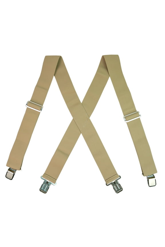 MELOTOUGH Fully Elastic 2 inch Wide X back Heavy Duty Men Adjusted Work Suspender