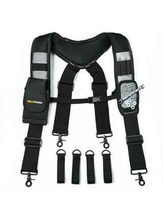SuspenderStore Plain W/Crease Handcrafted Western Leather Belt Loop  Suspenders