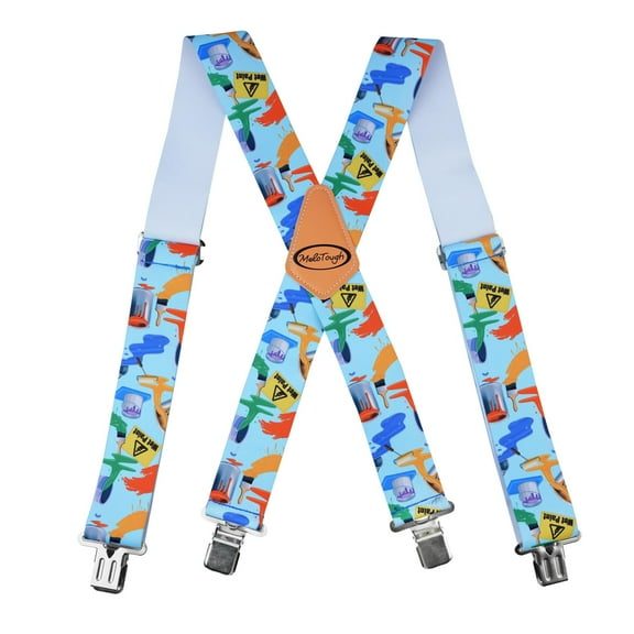 MELOTOUGH Men's Suspenders w/Clip Heavy Duty suspenders for men Big and Tall Work suspenders for Jeans