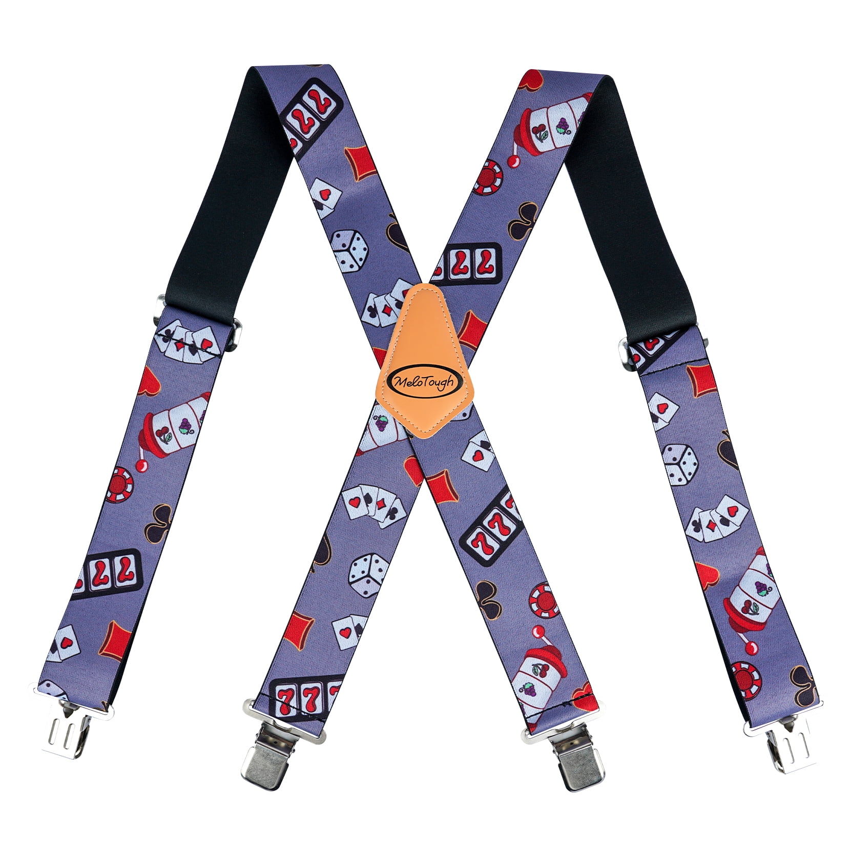 MELOTOUGH Men's Suspenders w/Clip Heavy Duty suspenders for men Big and