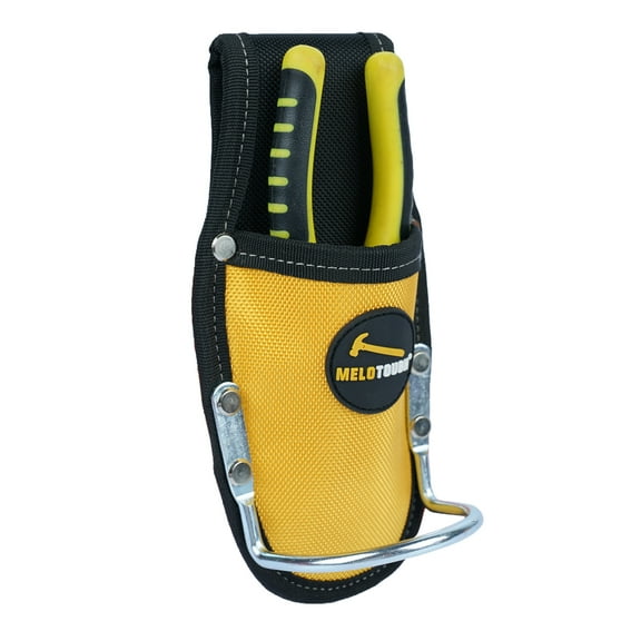 MELOTOUGH Plier Holster Tool Holder and Heavy Duty Steel Loop Hammer Holder for Tool Belt