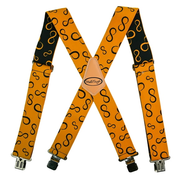 MELOTOUGH Suspenders for Men - Heavy Duty Clip Men's Adjustable X Back Mens Suspenders with Clips Mens suspenders for jeans