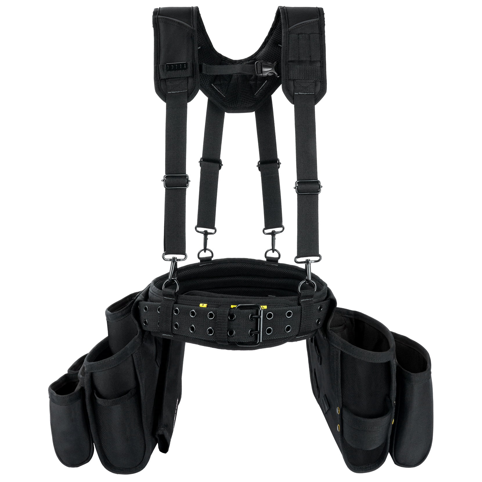 MELOTOUGH Tool Belt with Suspenders Electrician Tool Bag Suspenders ...