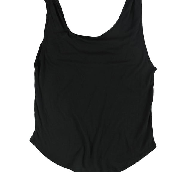 MELROSE AND MARKET Womens Twisted Strap Tank Top, Black, Medium