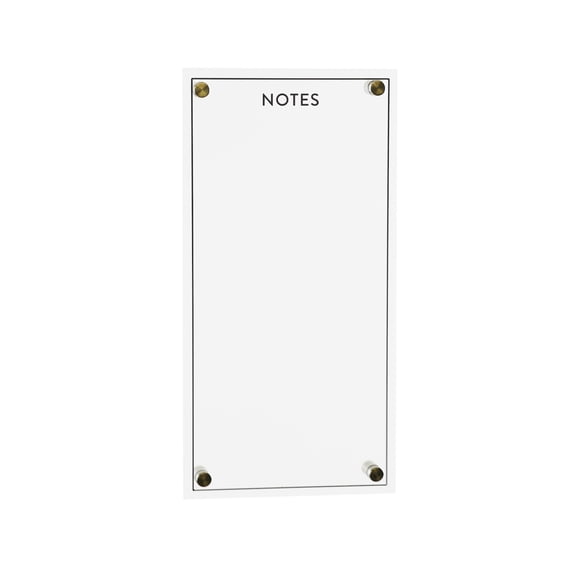 Melrose International Notes Board 6.5" x 13"H Acrylic