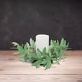 thumbnail image 1 of Melrose Olive Leaf Artificial Candle Ring - 14.5", 1 of 3