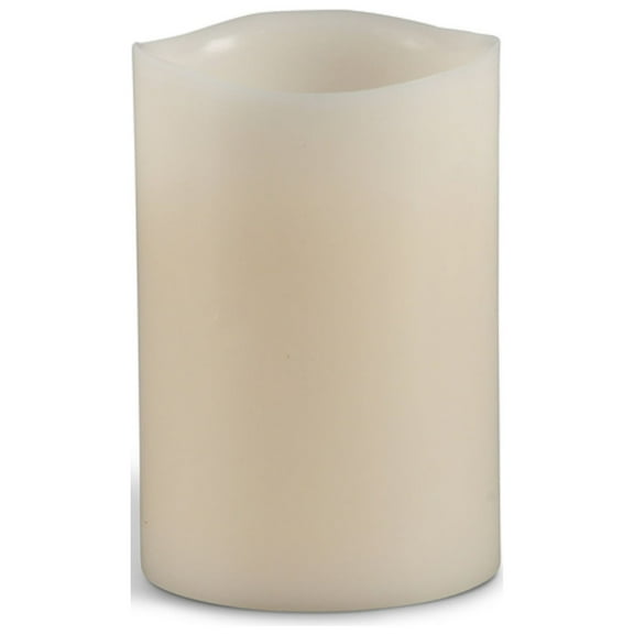 Gerson Companies 4"D X 6"H, Flameless LED Battery Operated Pillar Candle