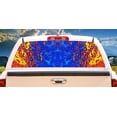 thumbnail image 1 of MELTING Rear Window Graphic truck view thru vinyl decal back, 1 of 3