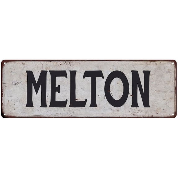 MELTON Vintage Look Gift Rustic Chic Metal Sign 6x18 206180036527