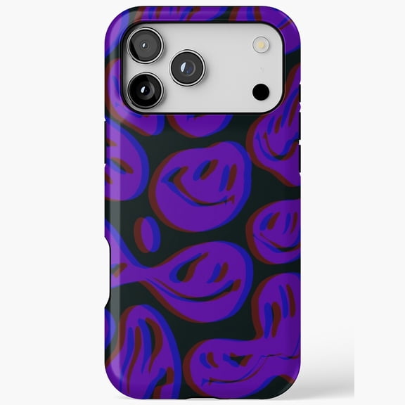MELTY FACE 3D Trippy Acid Retro Glitch Smile Pop Art Case for iPhone 11 12 13 14 15 16 17 Pro Max