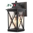 MELUAIM Outdoor wall Light Fixture,Dusk to Dawn Sensor Porch Light Outdoor,Wall Lantern,Black