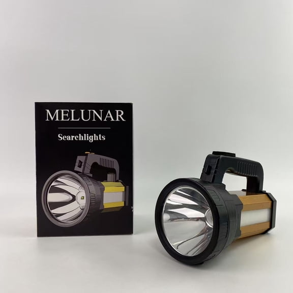 MELUNAR Searchlights,Super Bright Torch Searchlight Handheld Portable LED Spotlight USB Rechargeable Multi-Function Flashlight Outdoor Long Shots Lamp