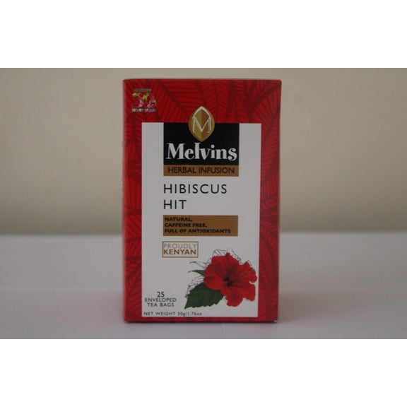 MELVINS HIBISCUS TEABAGS 20'S TAGGED