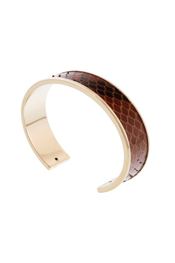MEMAN PITTONE MR Brown Genuine Python Bracelet
