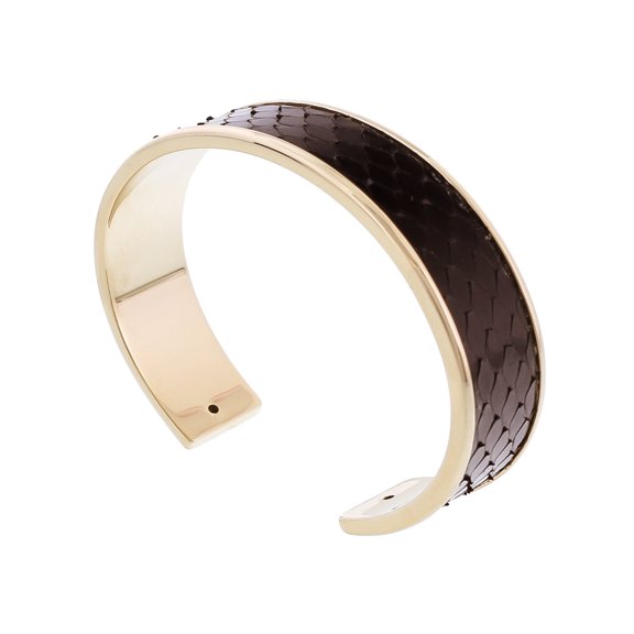 MEMAN PITTONE NR Black Genuine Python Bracelet