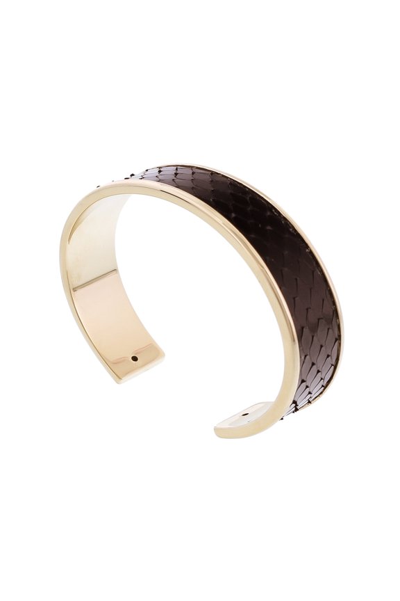 MEMAN PITTONE NR Black Genuine Python Bracelet