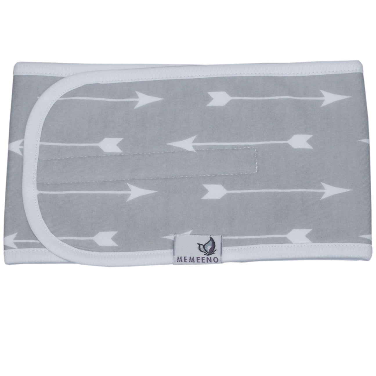 MEMEENO Belly Band for Colic & Gas Relief, Organic Cotton, Self-Warming for Fussy Newborn (Arrows)