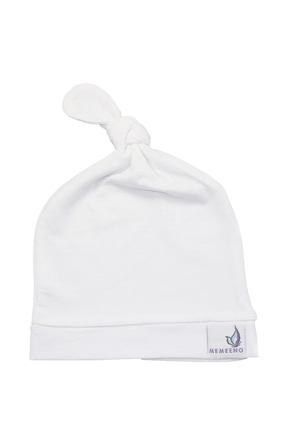 Newborn Top Knot Hat Cap For Baby - Pearl