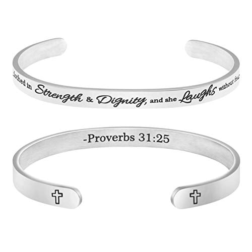 She is clothed in strength and dignity bracelet discount