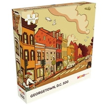 MEMO GAMES Georgetown - Jigsaw Puzzle 500 Pieces for Adults and Families - Washington, D.C. Sights, 15.8 x 19.7 inches