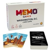 MEMO GAMES Washington, D.C. Card Game – Fun for Family Night, Educational Board Game, Card Games for Kids, Teens and Adults Ages 7 and Up