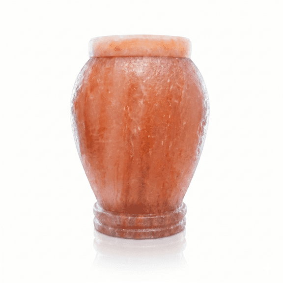 Pink Himalayan Salt Keepsake Urn for Ashes, Biodegradable Water Soluble Cremation Urn, Mini Plus 3 x 3 x 4 in