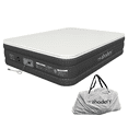 thumbnail image 1 of Foam Top Air Mattress with All-Night PressureSync Pump, Inflatable 18-Inch Queen Mattress by The Abodery, 1 of 12