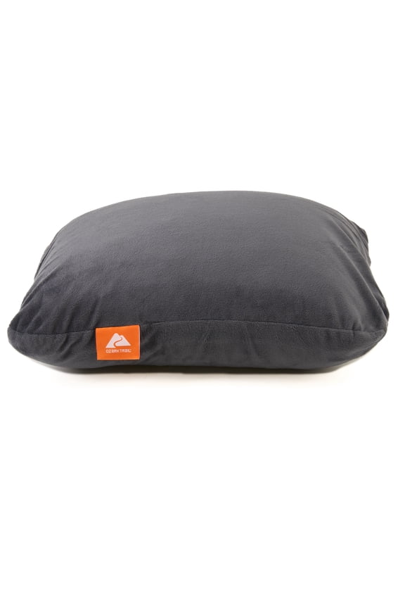Memory Foam Camping Pillow, Adult Use, Dark Gray