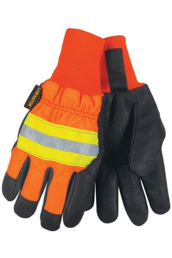 MEMPHIS GLOVE 34411L LARGE PREMIUM GRADE PIGSKIN LUMINATOR GLOVE ...