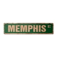 thumbnail image 1 of MEMPHIS Vintage Plastic Street Sign Childrens Name Room Sign | Indoor/Outdoor |  36" Wide, 1 of 4