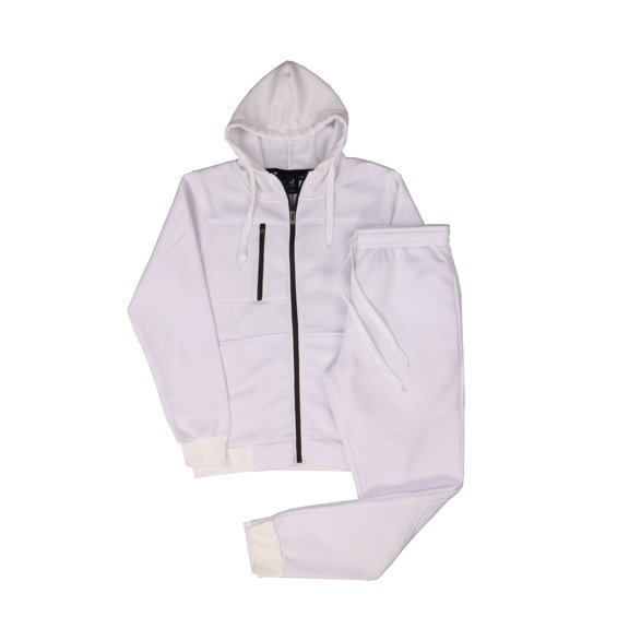 MEN CLASSIC 2 PIECE SOLID TECH FLEECE SWEATSUIT W/DRAWSTRINGS SMALL UPTO 5X