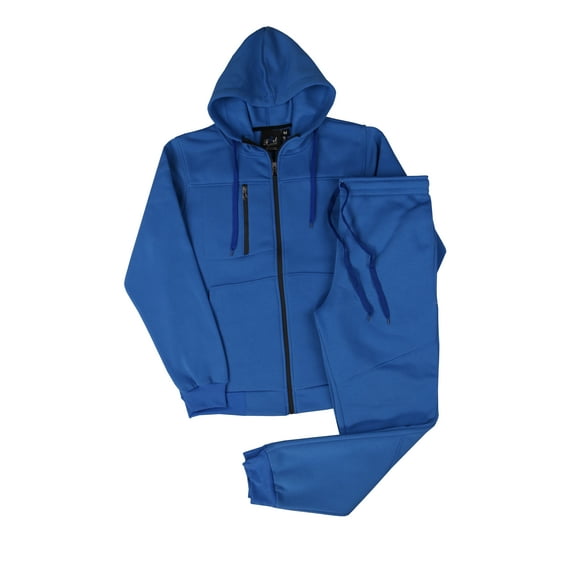 MEN CLASSIC 2 PIECE SOLID TECH FLEECE SWEATSUIT W/DRAWSTRINGS SMALL UPTO 5X