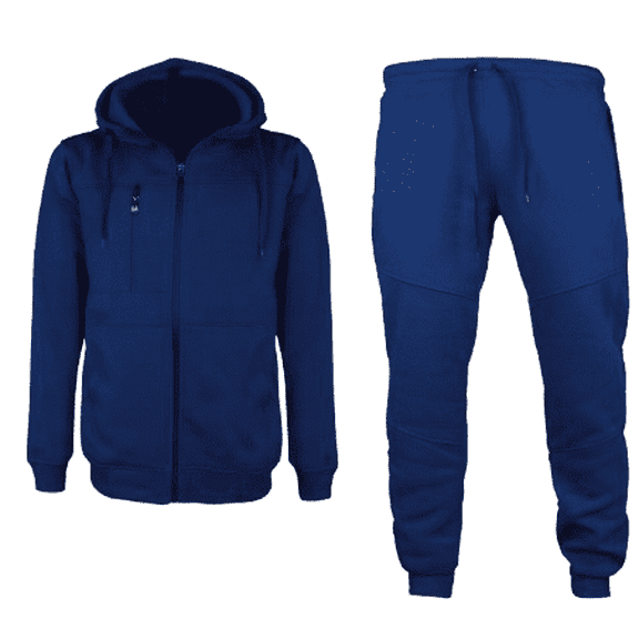 MEN CLASSIC 2 PIECE SOLID TECH FLEECE SWEATSUIT W/DRAWSTRINGS SMALL UPTO 5X