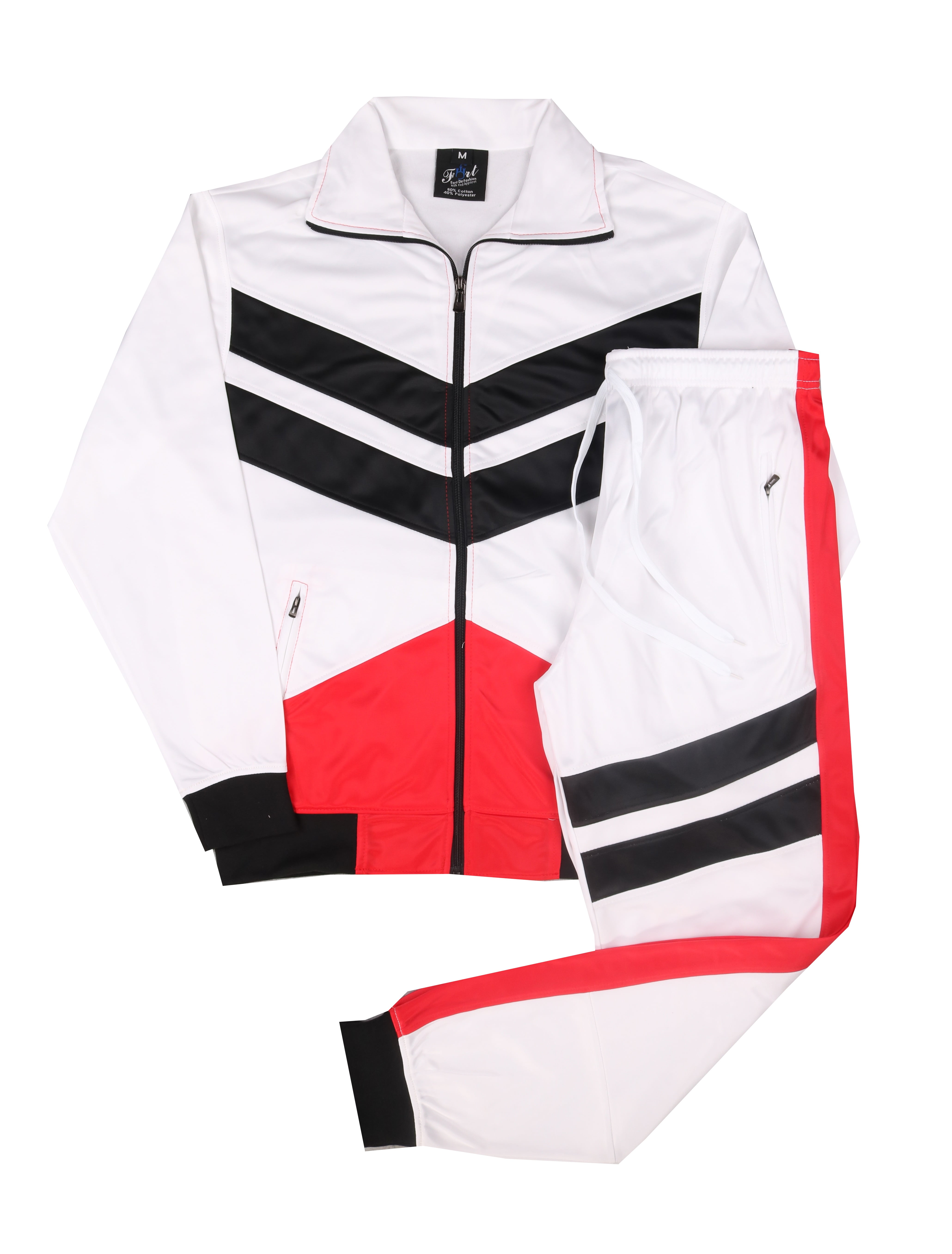 Red and white cheap adidas tracksuit mens