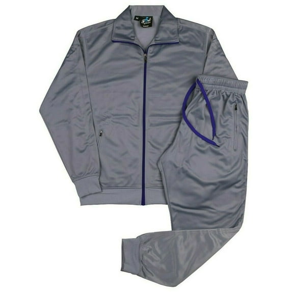 MEN CLASSIC SOLID JOGGER TRACKSUIT W/DRAWSTRINGS SMALL UPTO 5XL