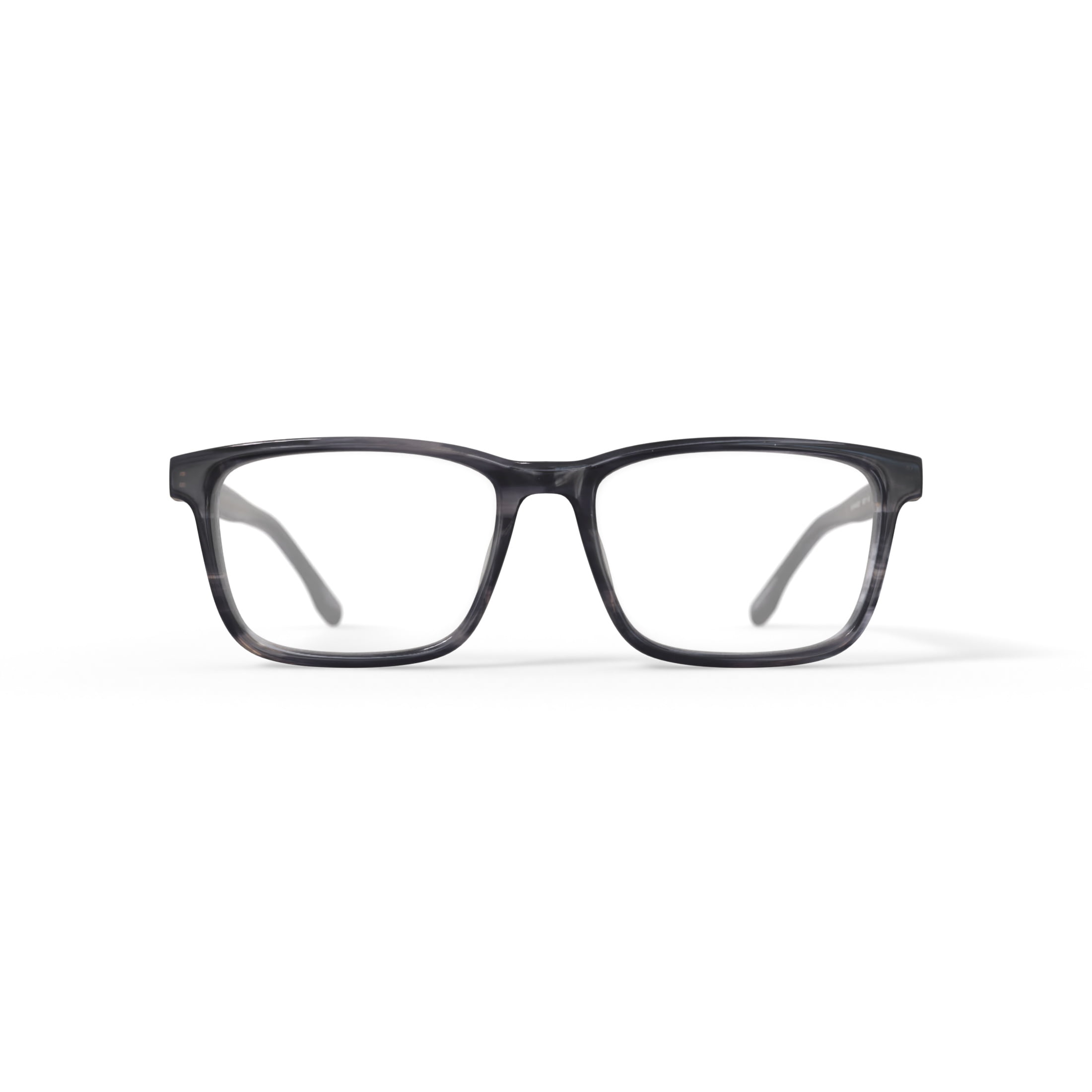 Walmart Men's Kelele Rectangular Prescription Eyeglasses with Case, Grey Tortoise