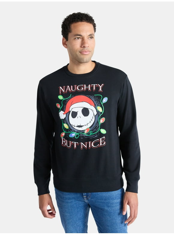 Men's Jack Skellington Light Up Graphic Sweatshirt, Sizes XS-3XL