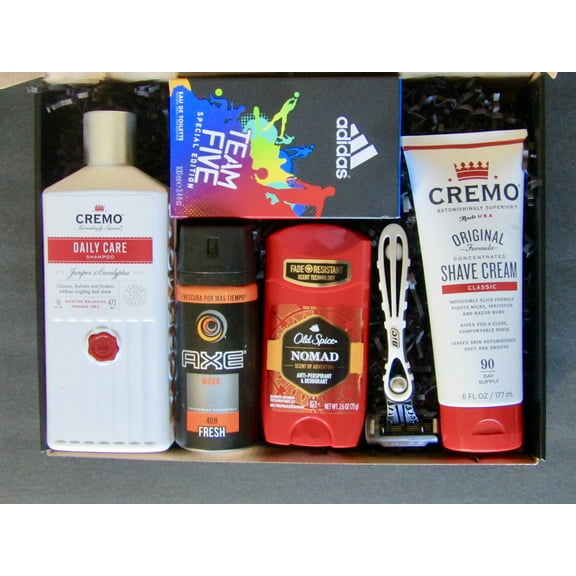 MEN RED TRAVEL TOITELRIES GIFT BOX