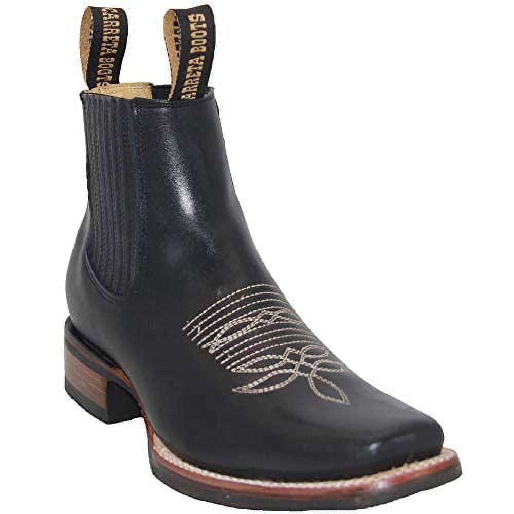 Mens ankle cowboy hotsell boots square toe