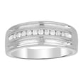 thumbnail image 1 of Bellano Men's Band 0.50Ct Round Diamond 10K White Gold, 1 of 1