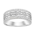 thumbnail image 1 of Bellano Men's Band 0.50Ct Round Diamond 14K White Gold (Si Quality), 1 of 1