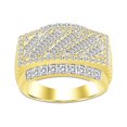 thumbnail image 1 of Bellano Men's Band 2.00Ct Round/Baguette Diamond 10K Yellow Gold, 1 of 1