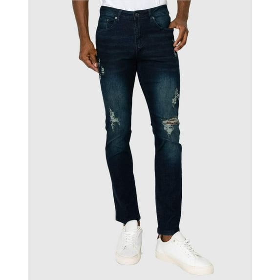 MEN'S CLAW RIPPED SKINNY FIT JEANS