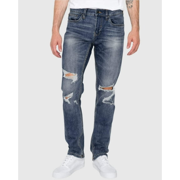 MEN'S CLAW RIPPED SKINNY FIT JEANS